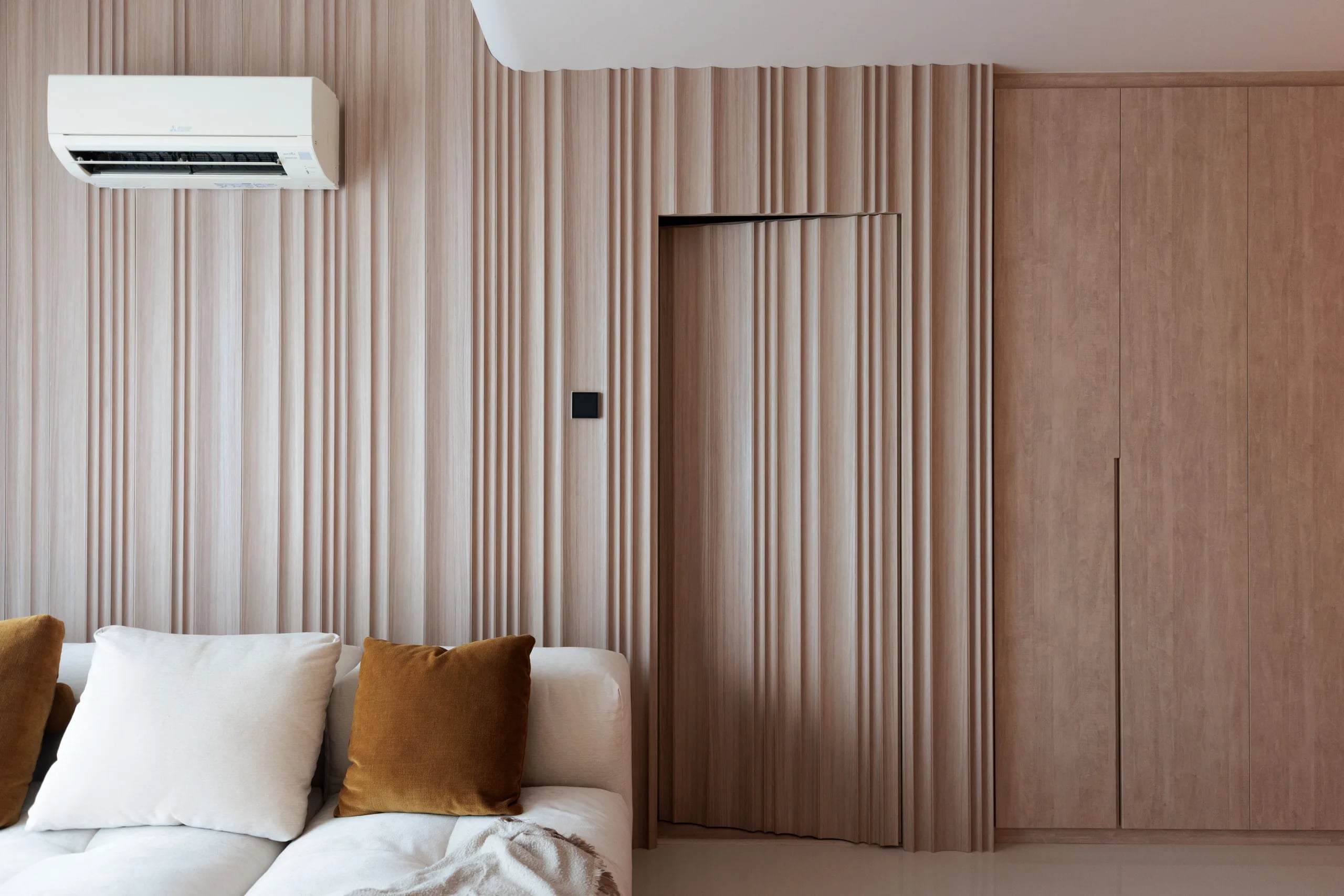 Proximo living room concealed door 2